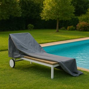 2 housses de protection solaire en tissu 210D imperméables Taille 200x70x40 cm pour protéger la chaise longue - Product Image 3