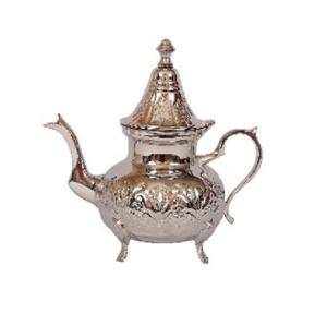 Tetera de diseño en relieve de latón puro, colección de utensilios de cocina de Metal para servir té caliente - Product Image 1