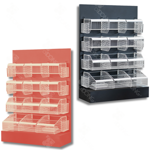 Estante de Almacenamiento Resistente ADONG con Cesta de un Solo Lado |   Comestibles |   OEM Vietnam |   A34 - Product Image 1