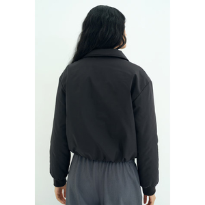 Chaqueta Bomber Personalizada con Logotipo OEM 2026 para Mujer, Chaqueta de Invierno Informal de Lona para Hombre, Cortavientos Vintage con Bordado Estilo Urbano - Product Image 4