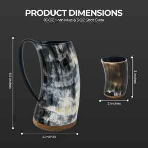 Taza rústica de cuerno natural hecha a mano, taza ecológica, taza elegante duradera, perfecta para café, té, whisky, Cocina, Bar - Product Image 6