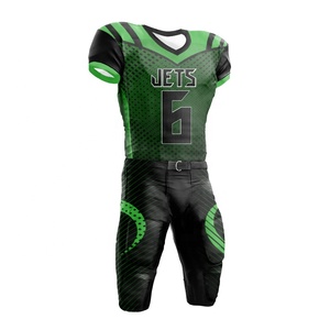 Uniformes de Fútbol Americano Personalizados de Alta Calidad, 100% Poliéster, Secado Rápido, Transpirables, Mangas Cortas, Sólidos, Anti-UV - Product Image 5