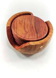 ที่รองแก้วไม้ดีไซน์ใหม่ล่าสุดน่าดึงดูดมีรูปร่างและขนาดที่เป็นเอกลักษณ์ - Product Image 4