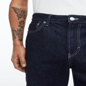 Jeans Rectos de Cintura Media para Hombre, Tallas Grandes, con Tela Suavizante, Talla Personalizada OEM, Estilo Urbano, Transpirables y Resistentes al Viento - Product Image 6