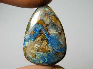 Shattuckite หิน Azurite Cabochon หินเจียระไนแบบหลวมสำหรับทำเครื่องประดับอัญมณี Azurite shattuckite - Product Image 3