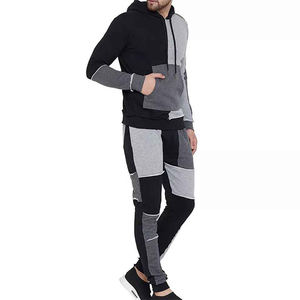 Chándal de gimnasio con logotipo personalizado para hombre, ropa deportiva transpirable e impermeable multicolor, conjunto de traje para correr de talla grande para invierno - Product Image 4