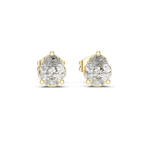 0.75 CT Lab Diamond Pear Cut <b>Stud</b> Earrings VVSVS EF Clarity 18KT, 14KT, 10KT Gold & 925 <b>Silver</b> Yellow, Rose, White Gold - Product Image 3