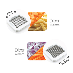 Household Veggie Dicing Tool, Multi Blade <b>Vegetable</b> <b>Cutter</b> Dicer for Cubes Strips Slices Kitchen Prep Gadget - Product Image 4