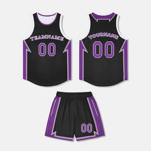 Ensemble de shorts de basket-ball personnalisables, sublimés, réversibles, à séchage rapide, 100% polyester, respirant, unisexe, uniforme adulte, taille plus - Product Image 6