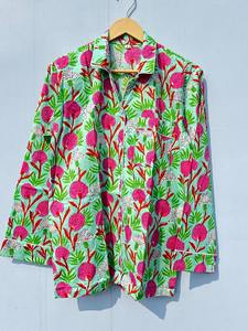 Women Cotton Pajama <b>Set</b> Indian Cotton <b>Set</b> Summer Cotton <b>Set</b> Unisex Cotton <b>Set</b> Beautiful Cotton <b>Set</b> Bridal Wear Gift For Women - Product Image 5