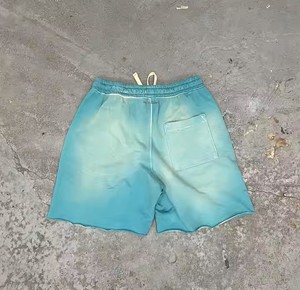 Nueva ropa de moda 100% algodón de gran tamaño lavado con ácido pantalones cortos para hombre ropa de moda cuello redondo en calidad de lujo con trabajo personalizado - Product Image 5