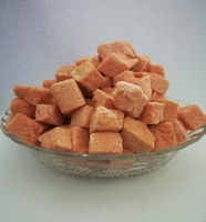 Gevriesdroogde Roze Guave Gemaakt Van Echt Tropisch Fruit Licht Knapperige En Natuurlijk Zoete Snack Perfect Voor Smoothies Bakken Reizen