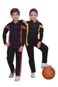 Ensemble de jogging 2 pièces pour enfants, dernier modèle, vêtements de sport, fermeture éclair, survêtement, bandes latérales, uniforme scolaire, 100% polyester, toutes saisons - Product Image 4