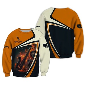 Camisas de hombre con estampado 3D con estilo personalizado Premium 100% sudaderas de algodón orgánico sudadera de hombre transpirable de tendencia superior - Product Image 4