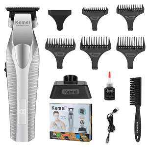 Recortadora Profesional de Pelo y Barba para Hombre, 9000 RPM, Cuchillas en Perfecto Ajuste, Cuerpo Metálico, con LED y Batería - Product Image 2