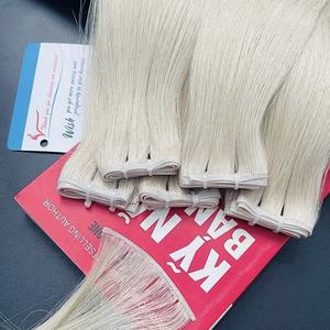 Articles chauds 2024 !!! Extensions de cheveux de trame plate cheveux de trame blonds naturels droits prêts à expédier - Product Image 1