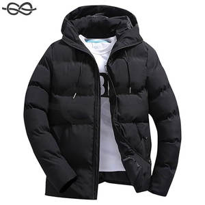 Chaqueta acolchada ligera y empacable para hombre, capucha acolchada con burbujas, prendas de vestir gruesas con aislamiento de invierno, comodidad cálida - Product Image 1