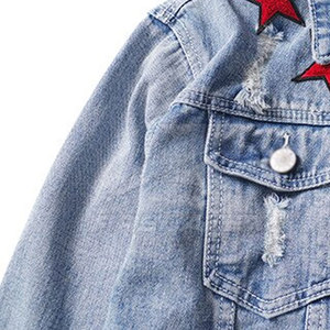 High Quality Custom Logo Eco-Friendly Breathable 100% Cotton Jeans <b>Jacket</b> for Adults Low Price Front Position Logo Custom Size - Product Image 6