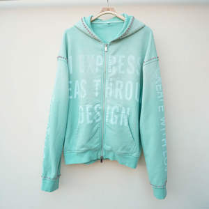 Ensemble de survêtement vintage personnalisé 2026 de haute qualité pour homme, avec impression sérigraphiée de strass, effet délavé et respirant - Product Image 3