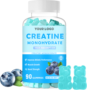 Complément pré-entraînement Nutrition sportive Créatine monohydrate Gummies saveur myrtille pour la force musculaire et le développement musculaire - Product Image 6