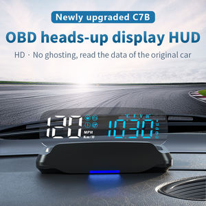 Nuevo C7B Head-up Display, Velocímetro OBD2, Medidor Digital para Auto, Electrónica Automotriz con 2 Años de Garantía, HUD Universal para Espejo Retrovisor de Auto - Product Image 3