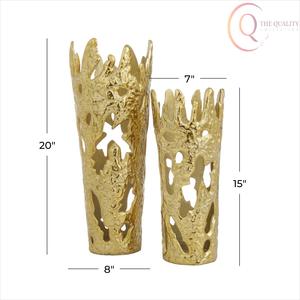 Vase décoratif en métal fait main pour table, design minimaliste, haute qualité, léger, pour la maison moderne et les restaurants - Product Image 2