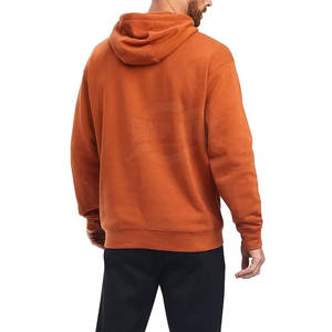 Sudaderas con capucha en relieve para hombre de alta calidad, logotipo impreso personalizado, Material transpirable de secado rápido, patrón sólido, cuello con capucha para invierno - Product Image 2
