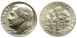 1975ที่หายาก Roosevelt Dime สะสมเหรียญสหรัฐ - Product Image 3