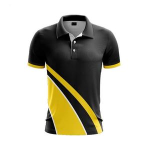 Polo de manga corta de algodón para hombre, Camisa ajustada y elegante de alta calidad con cuello grande, a rayas, personalizada - Product Image 1