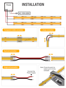 Tira de LED COB de Alto Brillo, 5M, DC12V, IP20, 10W/M, para Cajas de Luz, Letreros 3D e Iluminación Arquitectónica Indirecta - Product Image 4
