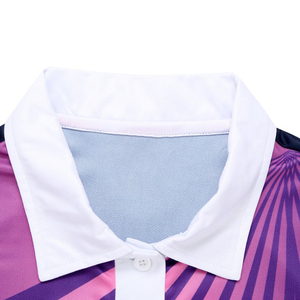 Tissu extensible pour polo Performance Womens pour la libre circulation Protection UV pour les événements sportifs et les couleurs de l'équipe - Product Image 3