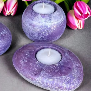 ที่ใส่เทียนเรซิ่นอีพ็อกซี่ใสทำมือ รูปทรงนางฟ้า ดีไซน์เรขาคณิตแบบกำหนดเอง ของขวัญราคาประหยัด - Product Image 1