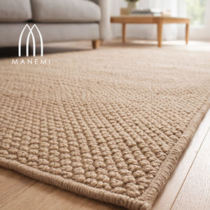Alfombra Interior Lisa de Tejido Plano Antideslizante para Sala de Estar, Plegable y Lavable, en Varios Tamaños, 100% Apta para Mascotas - Product Image 2