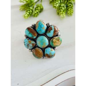 Bobby Johnson Royston Turquoise & Sterling <b>Silver</b> Fashion <b>Cuff</b> <b>Bracelet</b> - Product Image 1