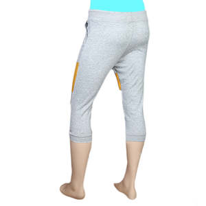 Pantalones de chándal de felpa para hombre, color gris jaspeado/dorado - Product Image 4