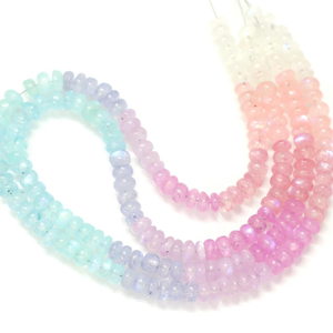 Cuentas Redondas Lisas de Piedra Lunar Arcoíris Natural, 5-8mm, Cuentas Redondas Lisas de Piedra Lunar Arcoíris Multicolor, Calidad AAA - Product Image 3