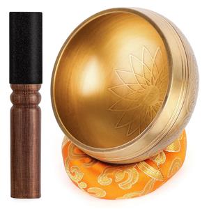 Fabricant de bols chantants religieux en laiton dernière vente chaude Nouveau design Bol chantant tibétain pour la méditation et la guérison Fournisseur - Product Image 6
