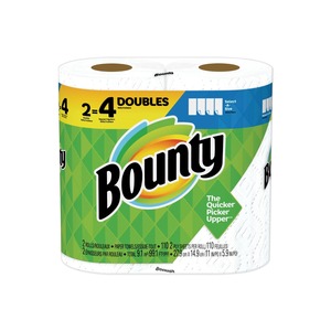 Essuie-tout de qualité authentique de taille Bountys 2 plis blanc 8 rouleaux de la famille | 20 rouleaux réguliers à bas prix - Product Image 5