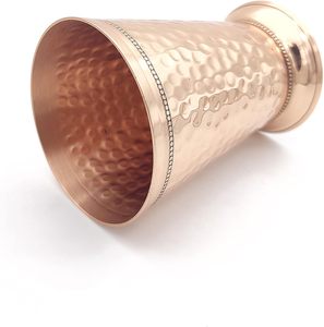 Vaso de cristal metálico y cobre martillado al por mayor para boda, fiesta, restaurante, Hotel, uso doméstico, logotipo personalizado disponible - Product Image 3