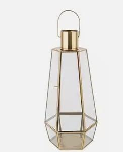 Última Venta caliente de farolillos de lujo llano decoración marroquí al por mayor más barato hierro madera latón pequeña linterna decoración vela - Product Image 6