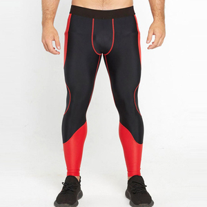 Leggings Deportivos de Compresión para Hombre, Mallas para Correr de Secado Rápido, Transpirables, Elásticas, Pantalones de Entrenamiento para Gimnasio y Fitness con Logotipo en la Cintura - Product Image 1