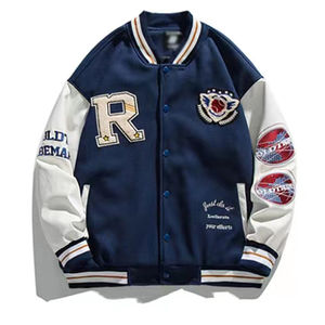 Chaquetas Varsity de Invierno para Hombre, Tallas Grandes, con Logotipo Personalizado, Cuello Alto, Reversibles, Impermeables, de Alta Calidad, al por Mayor - Product Image 1