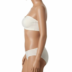 Ensemble soutien-gorge sans bretelles et culotte de bikini, tissu extensible doux, léger, confortable, à porter au quotidien, sous-vêtements invisibles pour adultes - Product Image 2