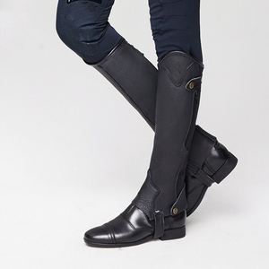 Nuevas Polainas de Montar a Caballo de Alta Calidad para Hombre y Mujer, Equipo de Cuero, Polainas de Cuero Genuino en Venta - Product Image 5