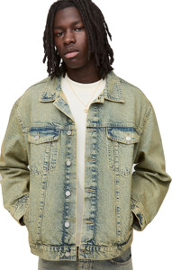 Chaqueta vaquera de diseño personalizado azul Vintage para hombre, ropa resistente con botones, manga larga clásica, 100% algodón, servicio OEM disponible - Product Image 3