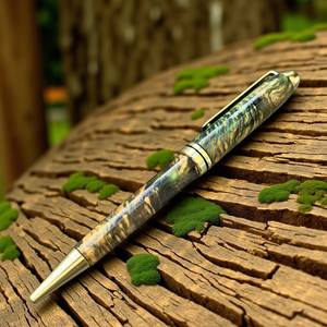 Handcrafted 0.7mm Coffee Burl Wood Ballpoint Pen Luxury <b>Gift</b> Pen Executive Writing Instrument from Vietnam - Product Image 3
