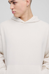 Survêtements à capuche deux pièces avec logo personnalisé pour hommes survêtements en coton évasés de haute qualité avec impression bouffante pour l'hiver - Product Image 3
