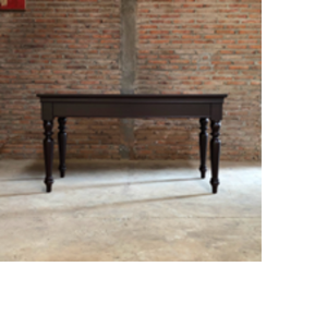 Mesa Consola Clásica de Caoba, Mueble Sofisticado para Entrada con Construcción de Madera Sólida - Product Image 4