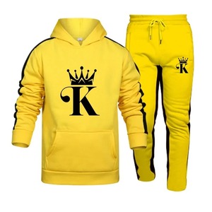 Hommes 2025 nouveaux vêtements de sport décontractés confortables deux pièces Jogging ensemble à capuche tissu éponge Hip Hop Offres Spéciales pour l'habillage quotidien - Product Image 6