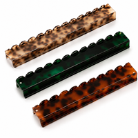 Supports de Mahjong en Acrylique Motif Écaille de Tortue, 1 ensemble de 4 pièces, Taille Standard Américaine, Acrylique Coulé de Précision pour Joueurs de Mahjong Américains
